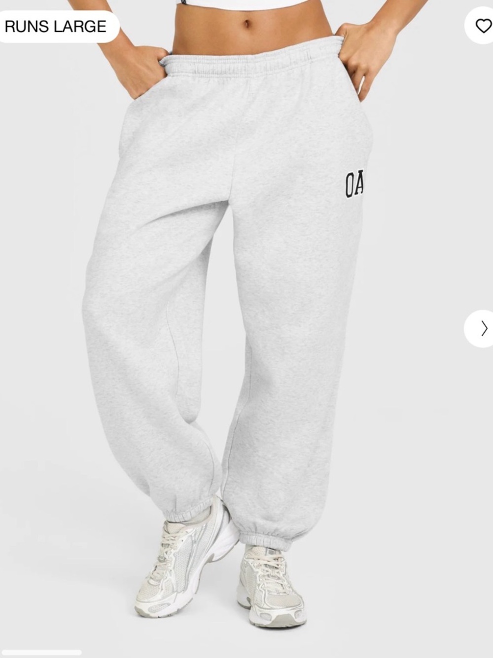 FOUNDATIONS OVERSIZED ONER GIRLFRIEND JOGGERS